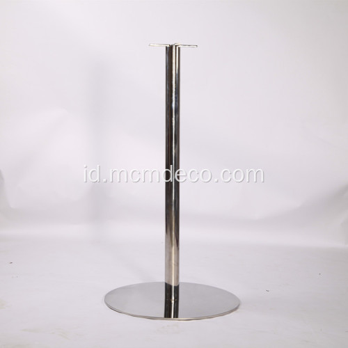 Gaya Singkat Meja Bar dengan Basis Stainless Steel